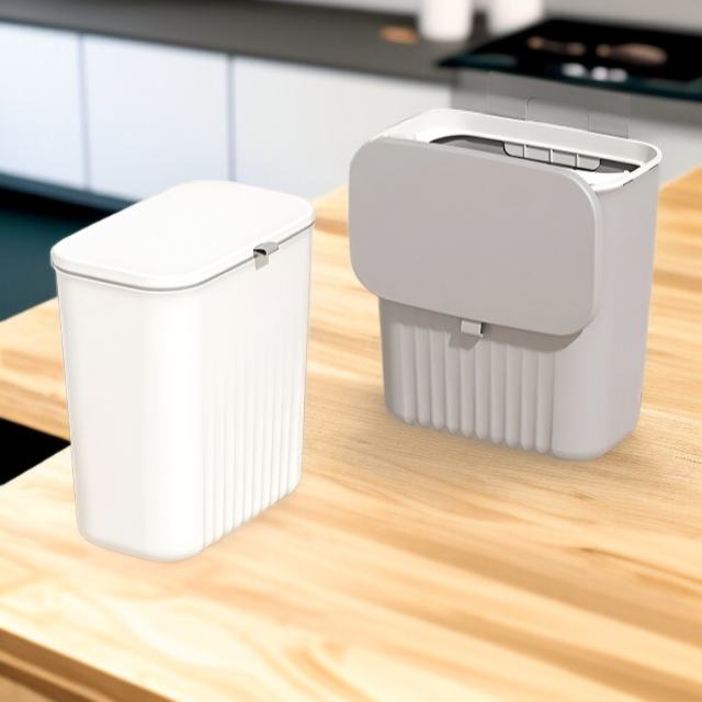 可懸掛滑蓋帶蓋垃圾桶