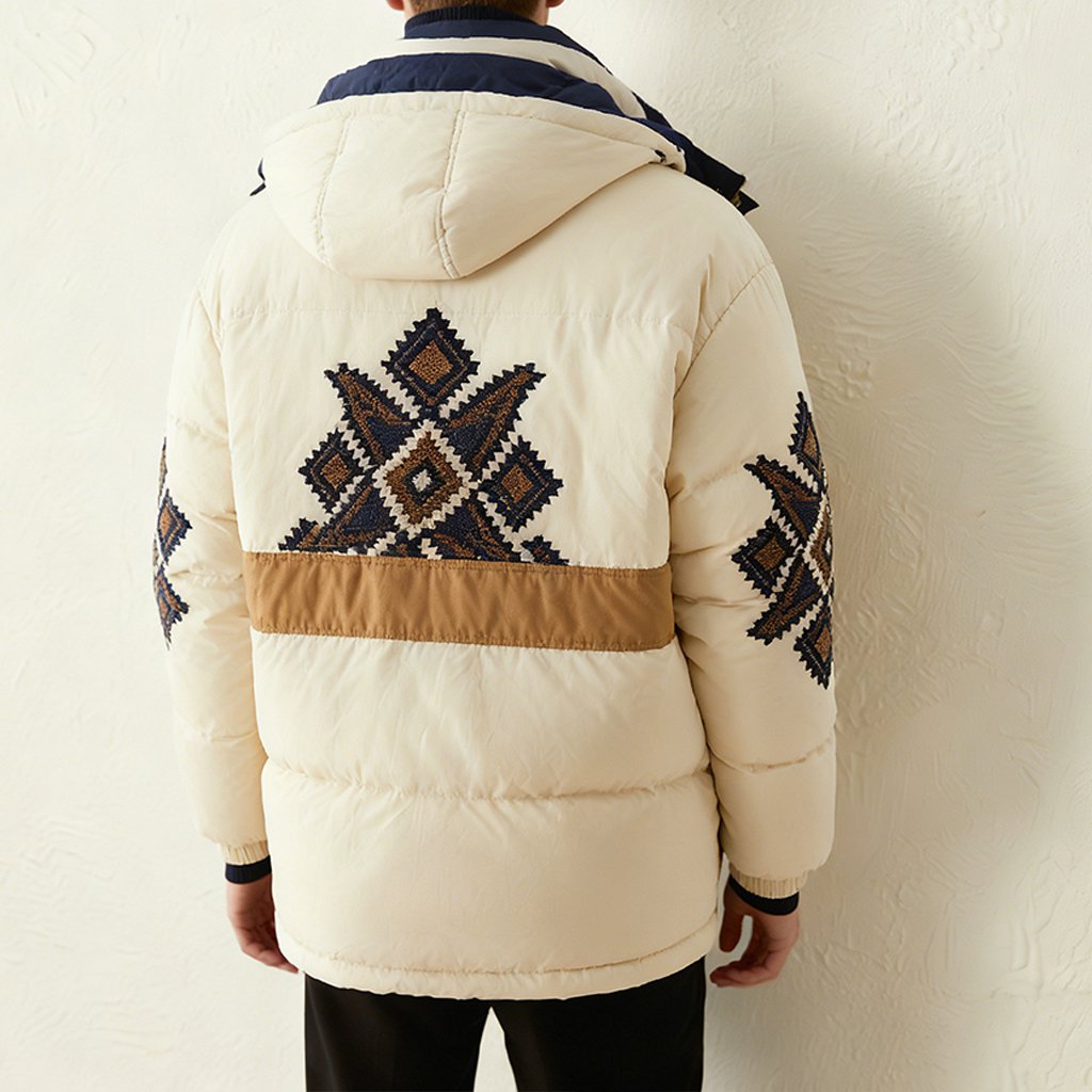 남자 겨울 따뜻한 다운 재킷