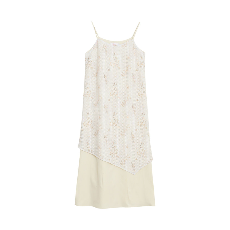 Floral Print Spaghetti-Strap Dress