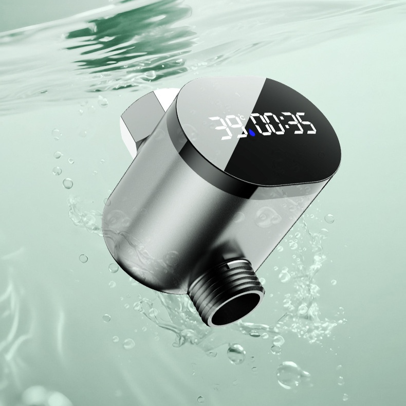 Intelligenter LED-Duschkopf mit Temperaturanzeige