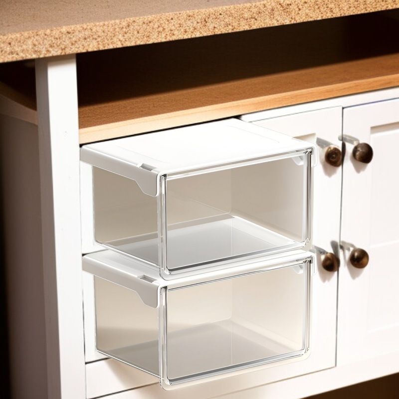 洗面台下のシンプル収納ボックス