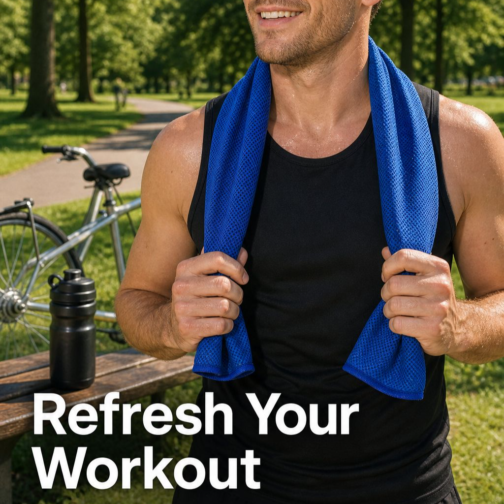 Outdoor Sports Cooling Towel Sweat-Absorbing Quick-Dry Printed Fitness Towel