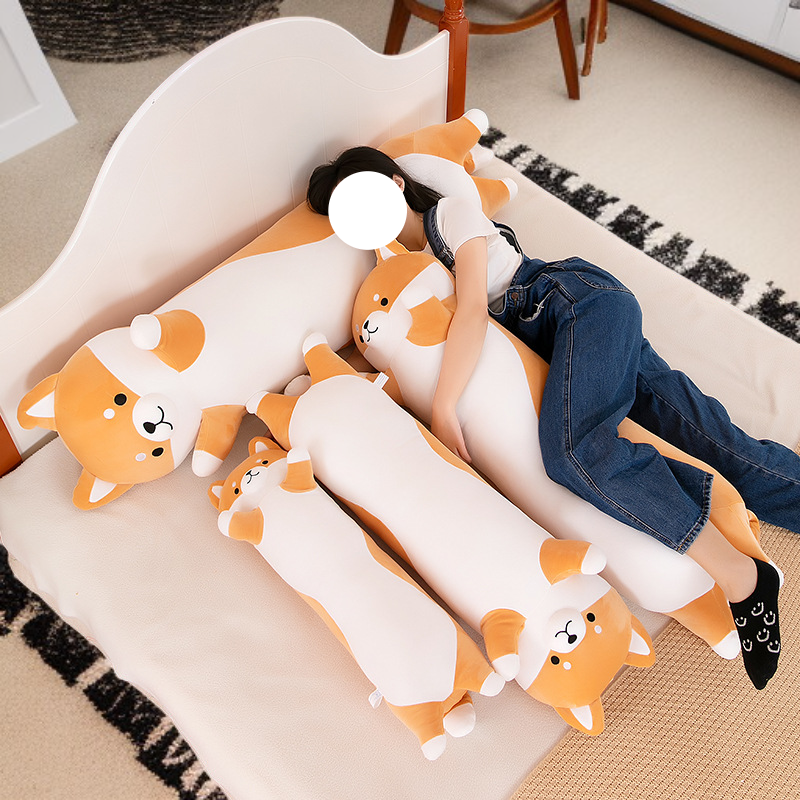 Giant Husky Body Pillow Plush - Cuddly Dog Toy for Girls, Sleep Companion Gift