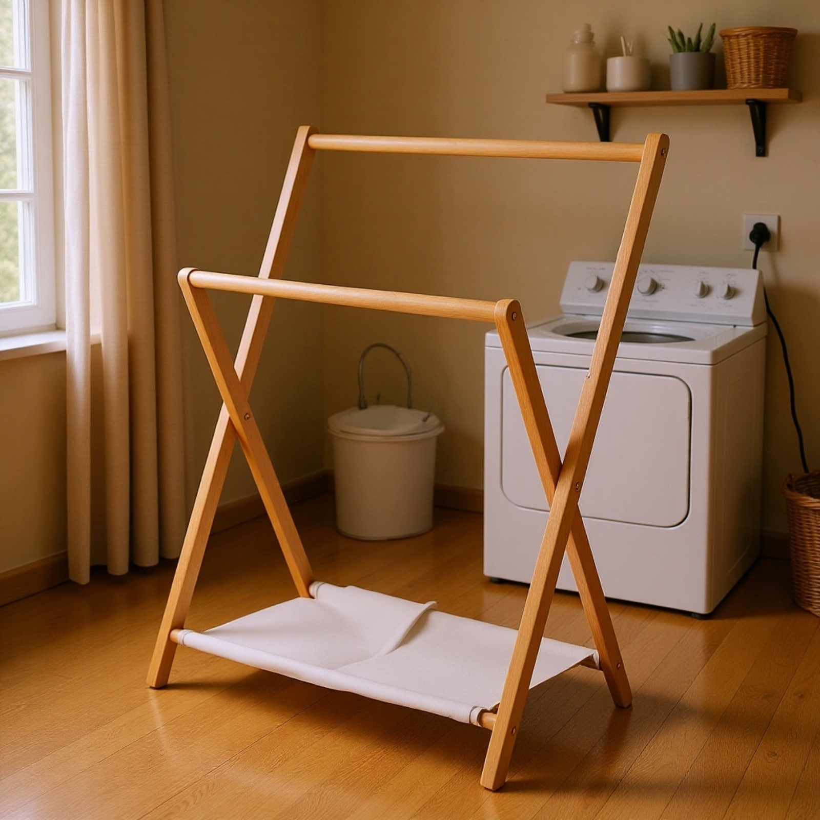 옷걸이 접었을 때 모습