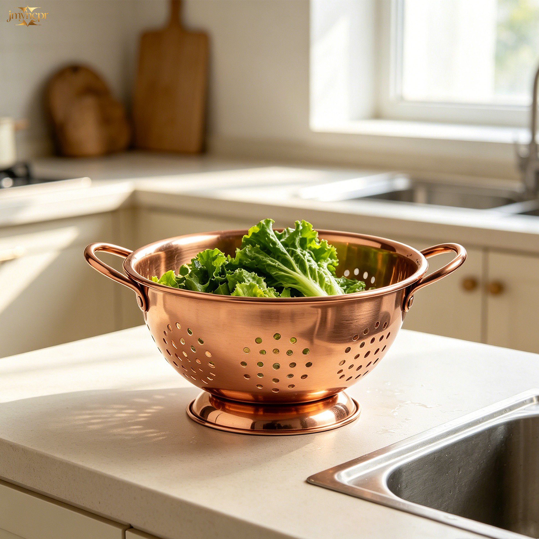 Copper drain baskets (6 pieces)