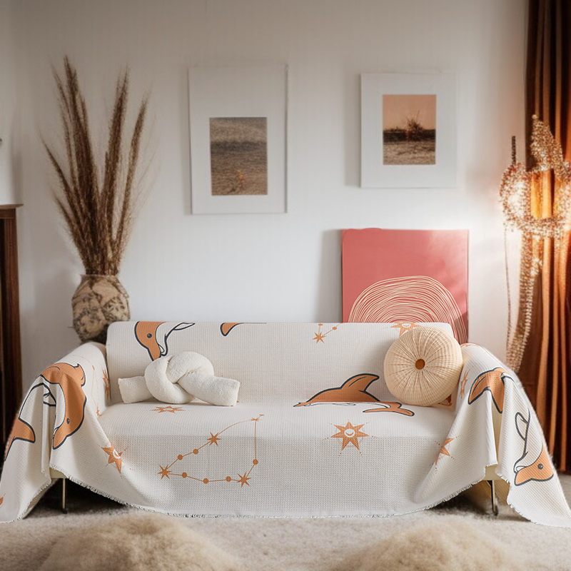 양면 풀커버 소파커버 미끄럼방지 풀커버 소파커버 셰닐 고양이잡기방지 소파커버