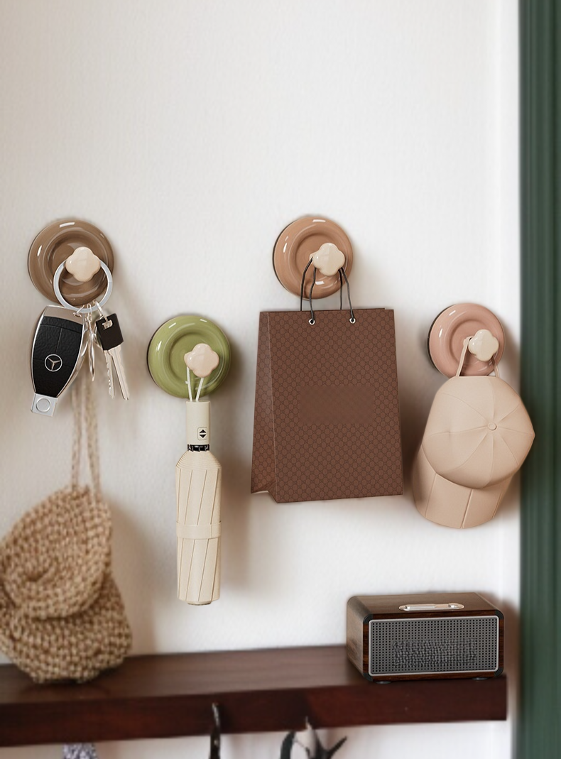 강력문후크 진공흡착 펀치프리 현관흡착판 고풍 이동식후크 강력하중문후크