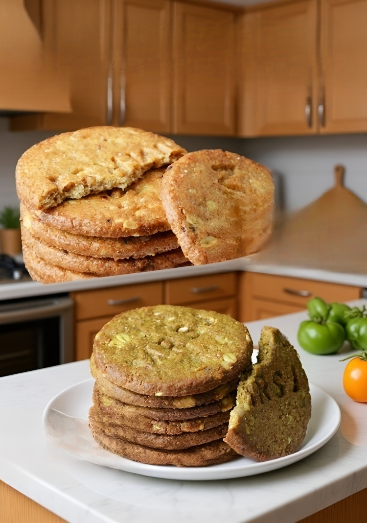 全粒粉ビスケットの断面写真