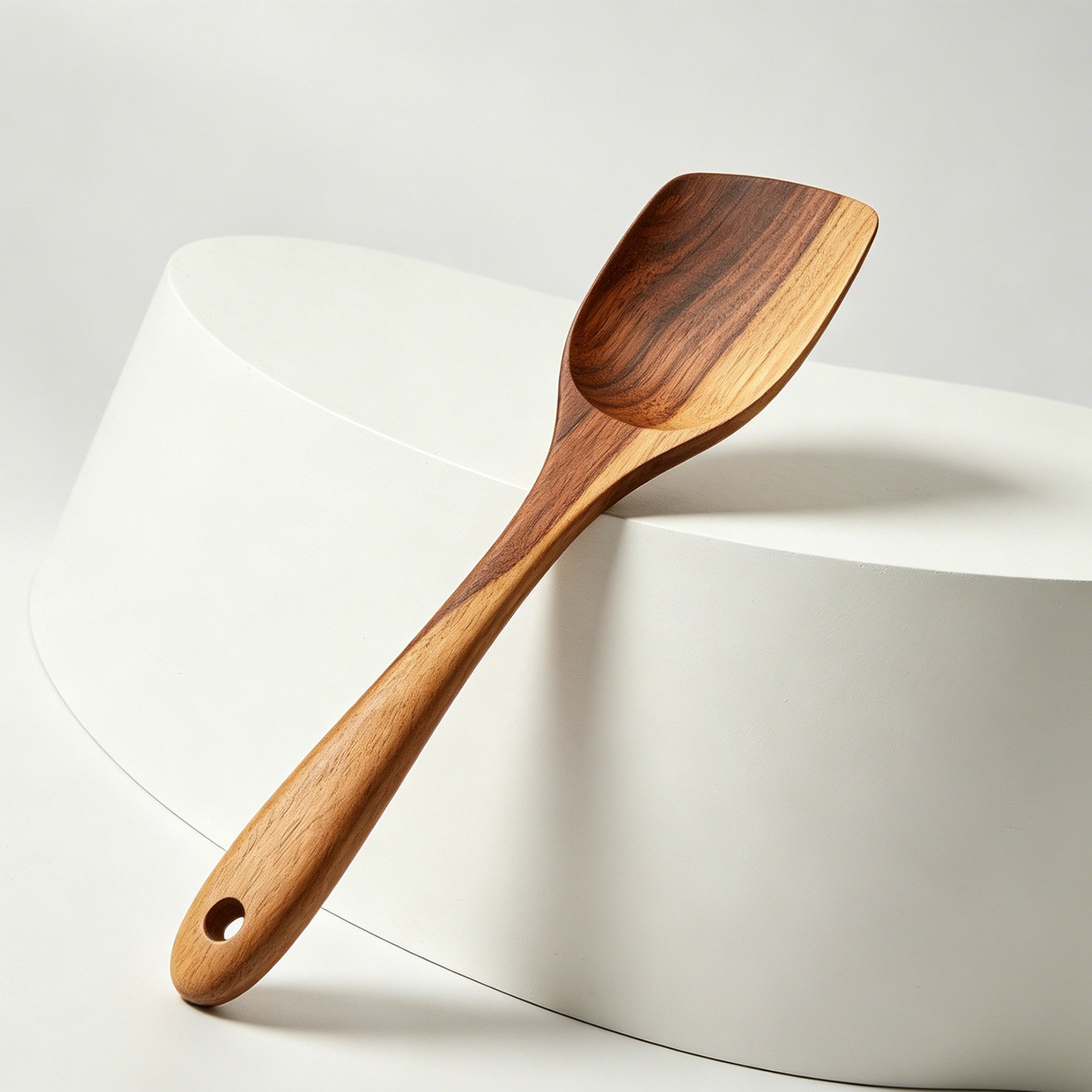 Household Solid Wood Cooking Spatulas, 2 Pieces