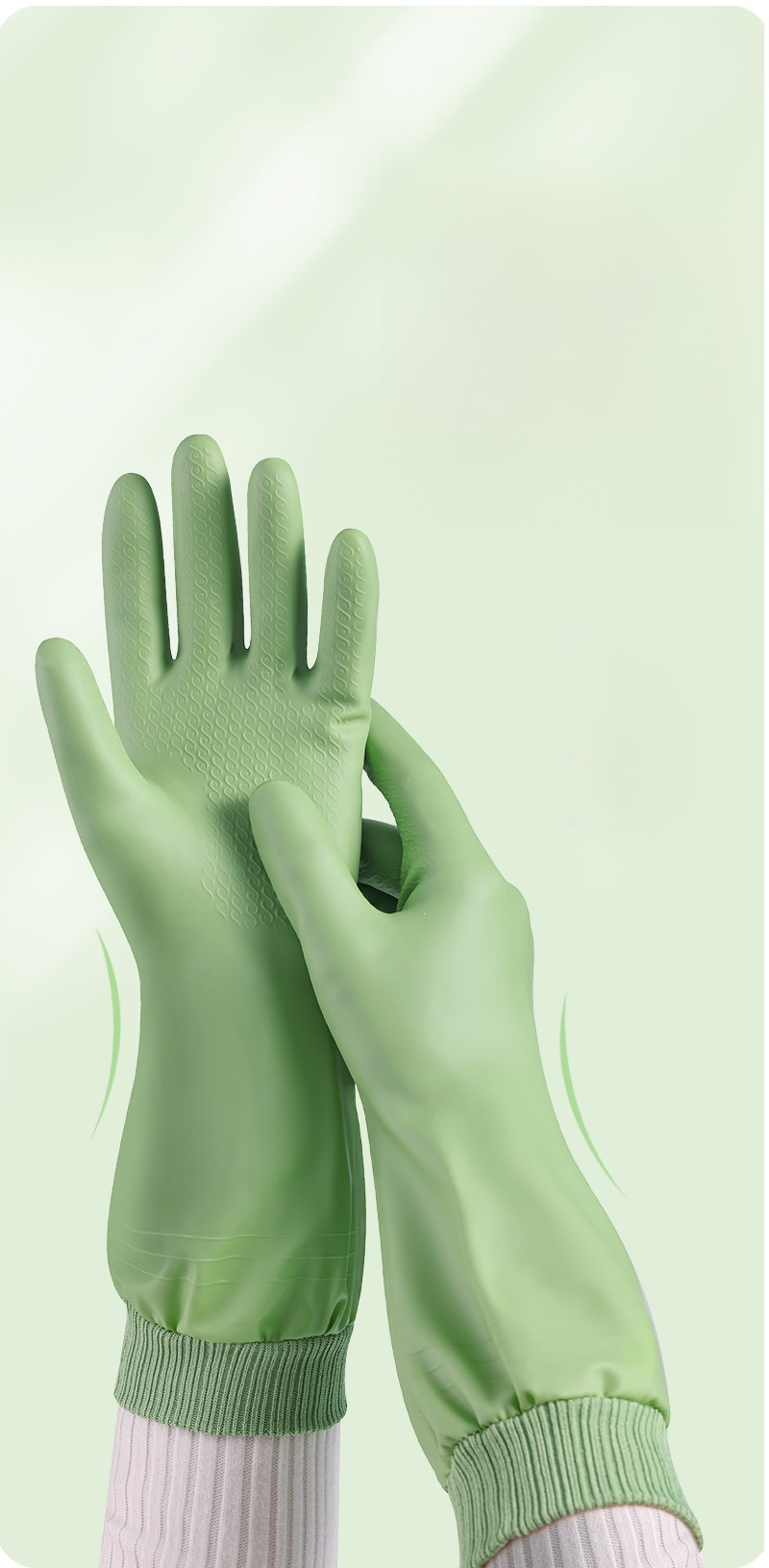 Guantes gruesos y cómodos para lavar platos