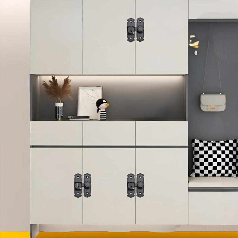 가정용 펀치 프리 도어 버클 두꺼운 알루미늄 합금 도어 겸용 도어 마개 다용도 펀치 프리 도어 버클