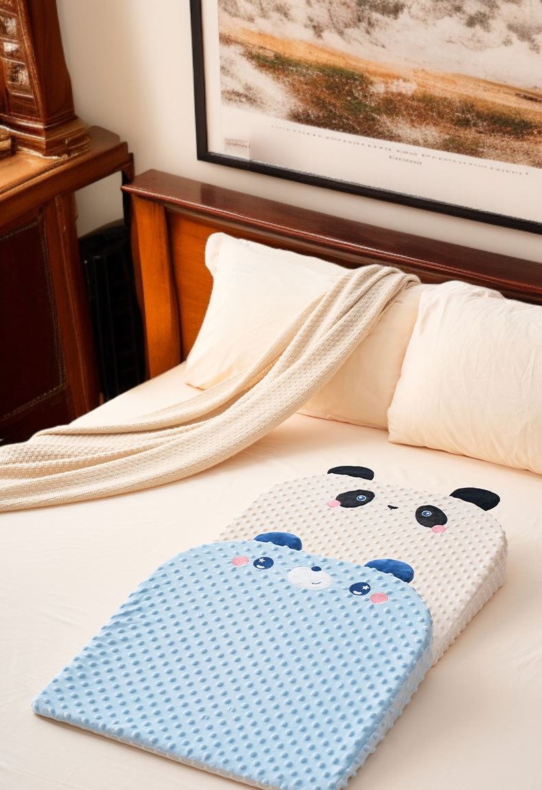 Infant pillow for healthy breathing and digestion