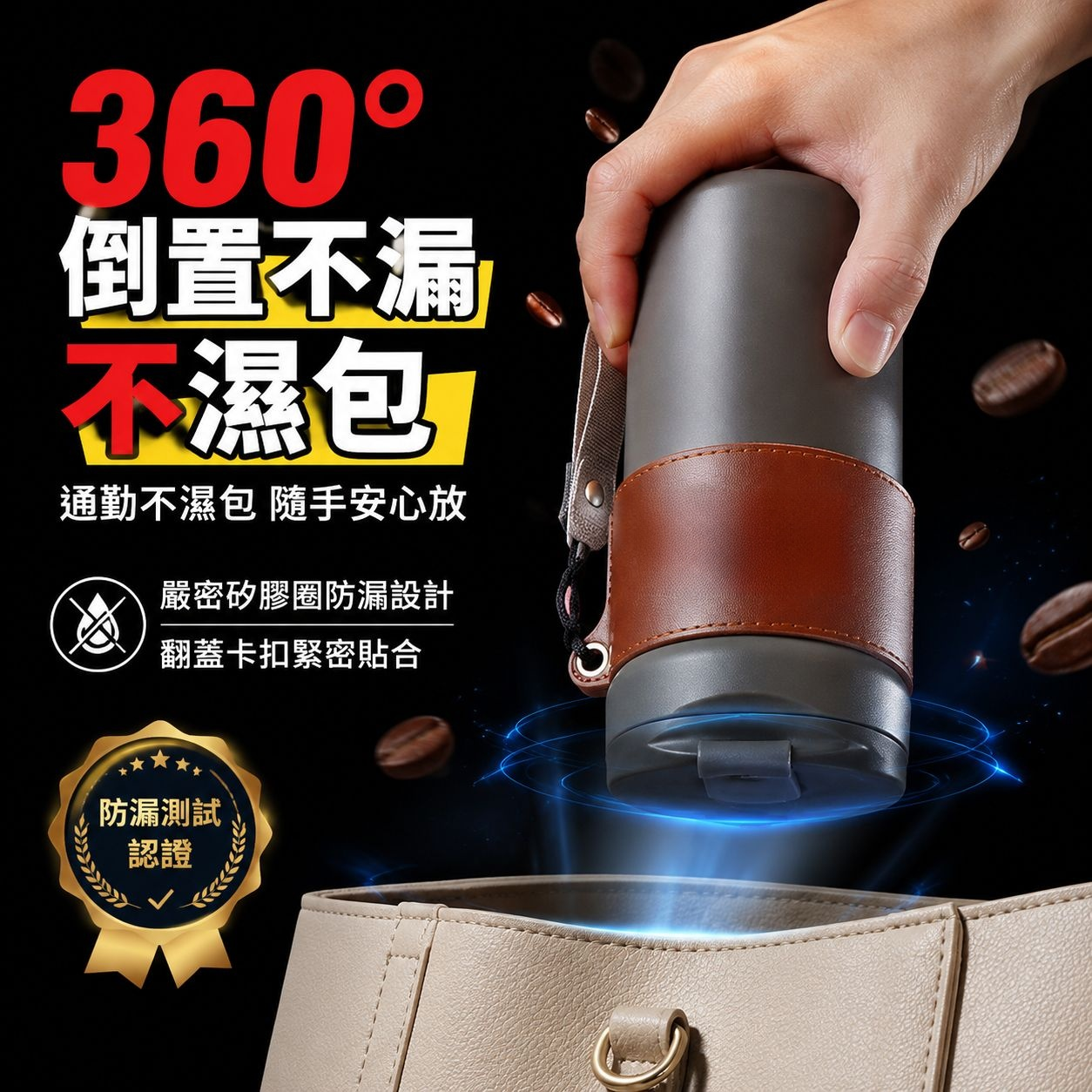 時尚便攜保溫杯，適合男士女士，冷熱皆宜