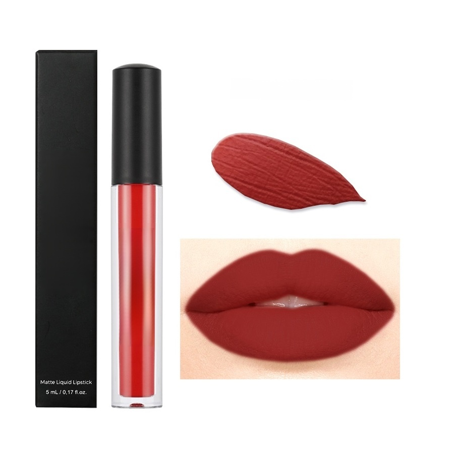 Lápiz labial líquido mate resistente al agua