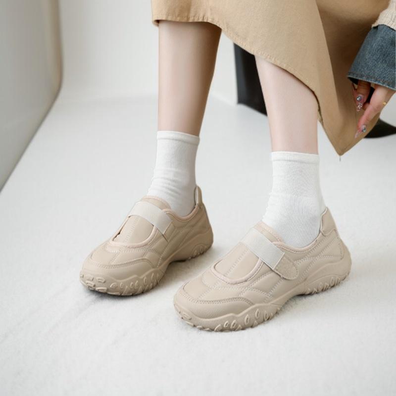 여성 캐주얼 얕은 입 마술 스티커 두꺼운 밑창 신발