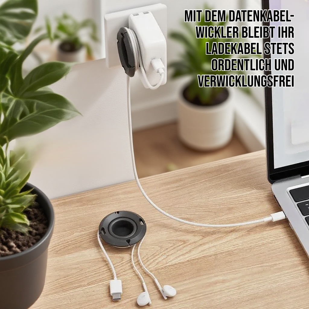 Datenkabel-Wickler für ausnehmbare Ladegeräte