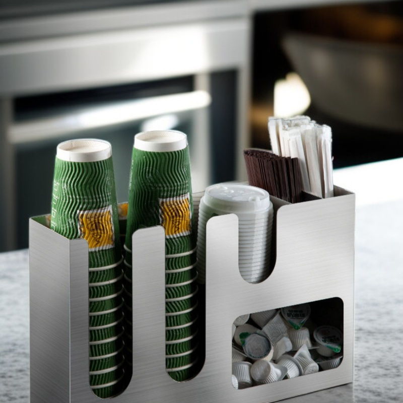 ที่วางแก้วกระดาษอเนกประสงค์ และกล่องจัดเก็บ สำหรับเคาน์เตอร์ร้านค้า