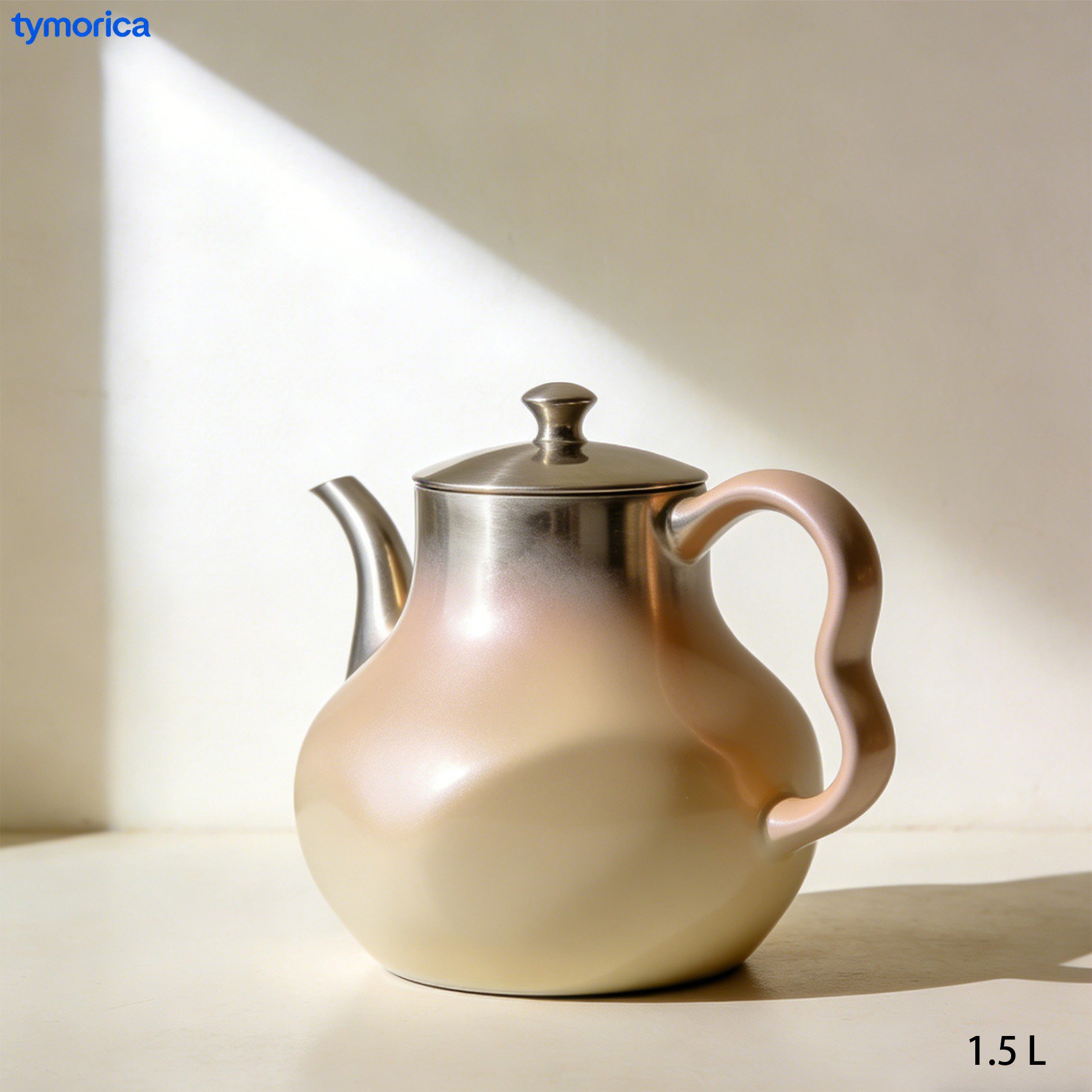 使いやすい取っ手付きステンレスケトル