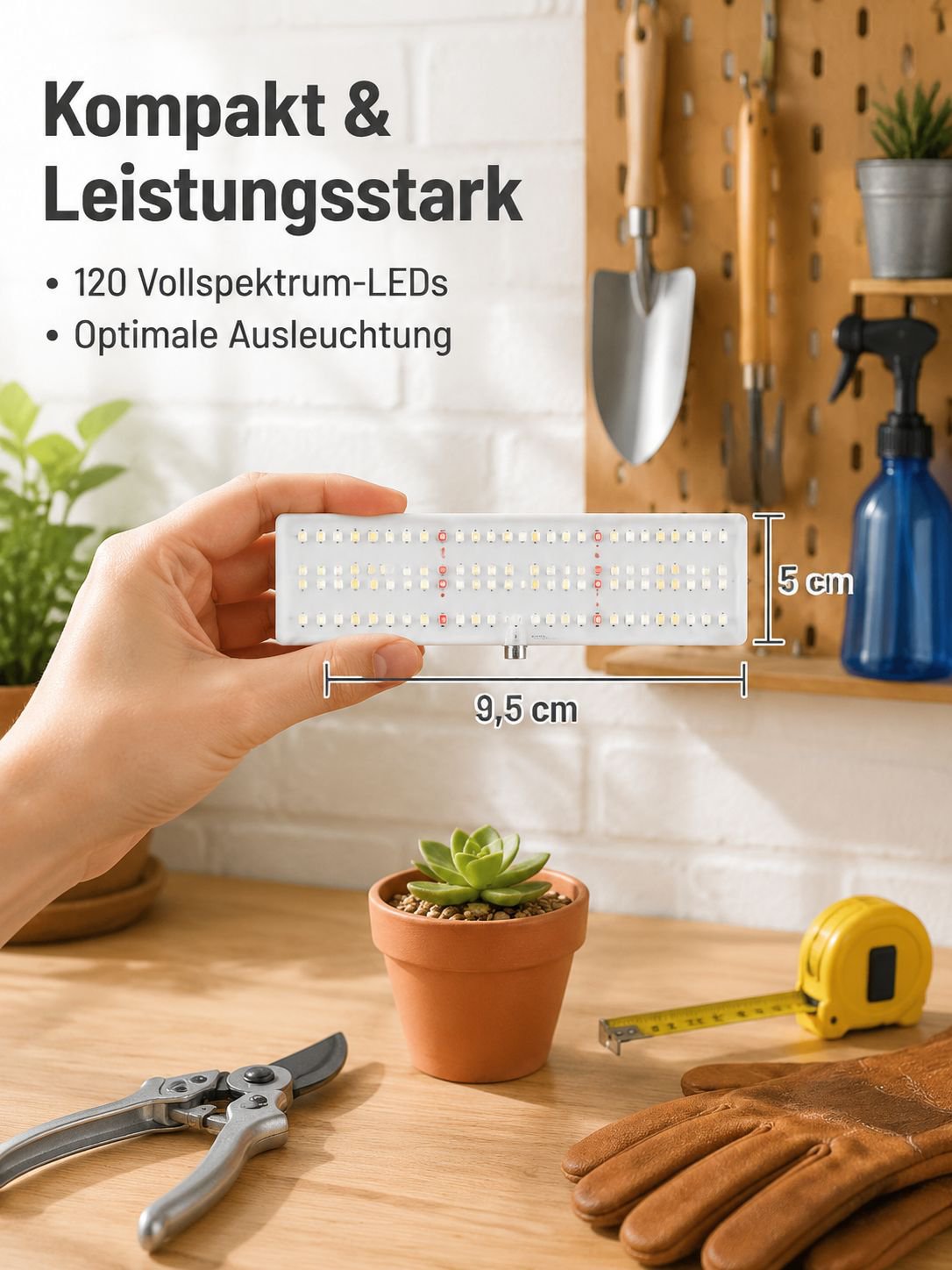 Pflanzenlampe fördert Keimung und Blüte