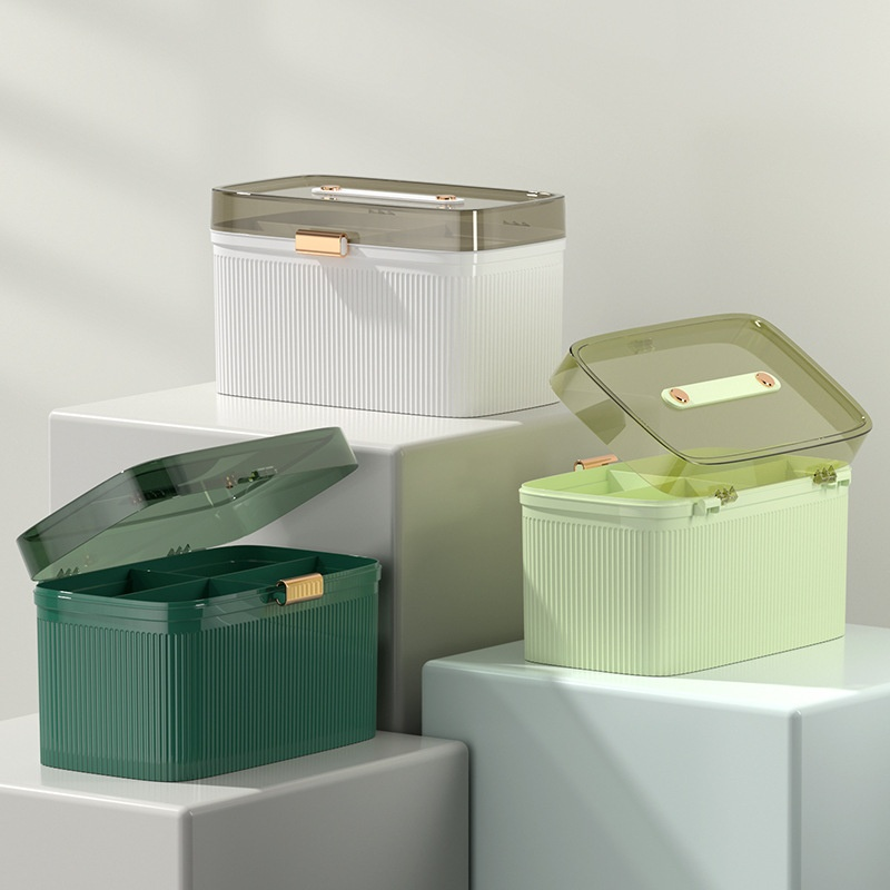 Large Capacity Multi-layer Medicine Box for Home Use