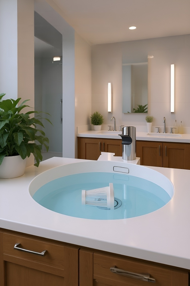 Wireless vacuum cleaner cleaning sofa