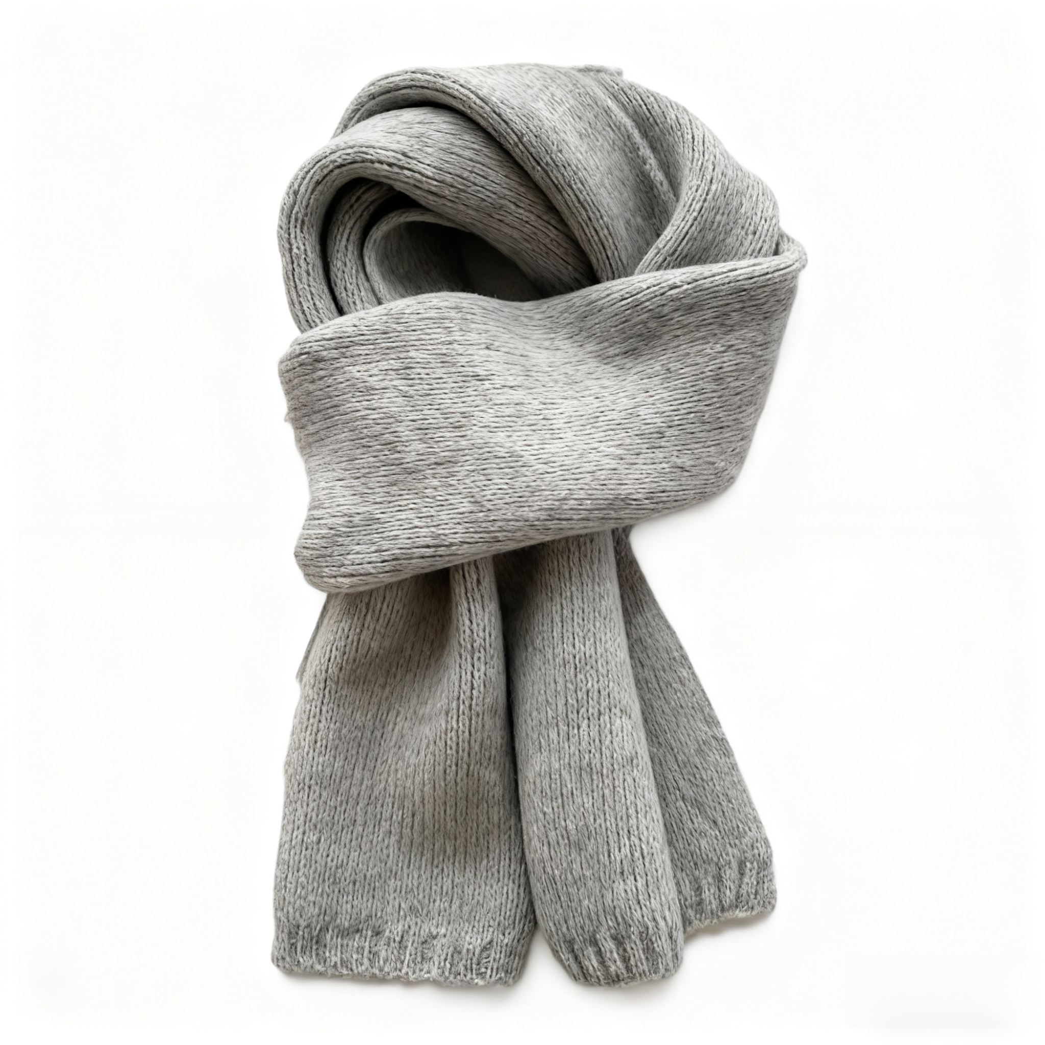 Nová pletená šála v korejském stylu pro ženy v zimě s čistými barvami a jednoduchým stylem.