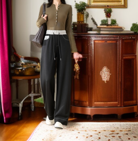 와이드 슬림 일자핏 치노 데님 팬츠