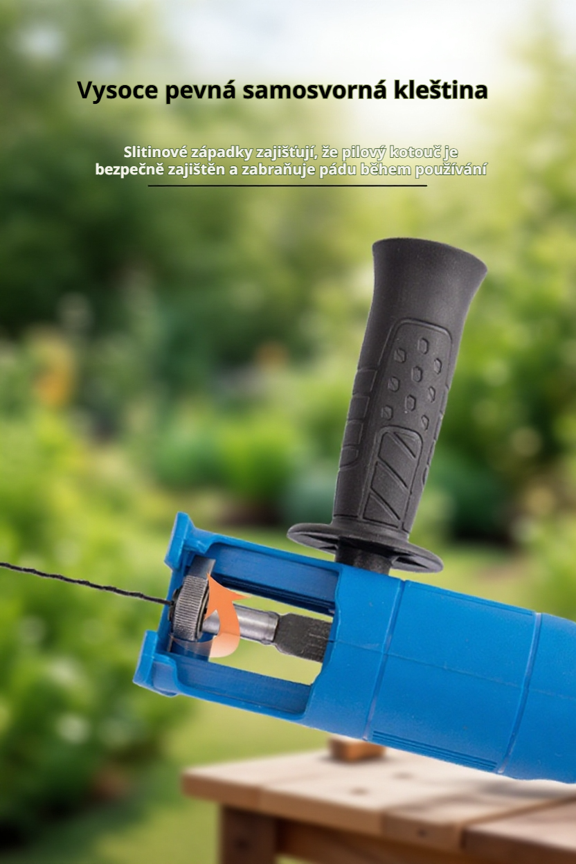 Elektrická pila montovaná na vrtačce