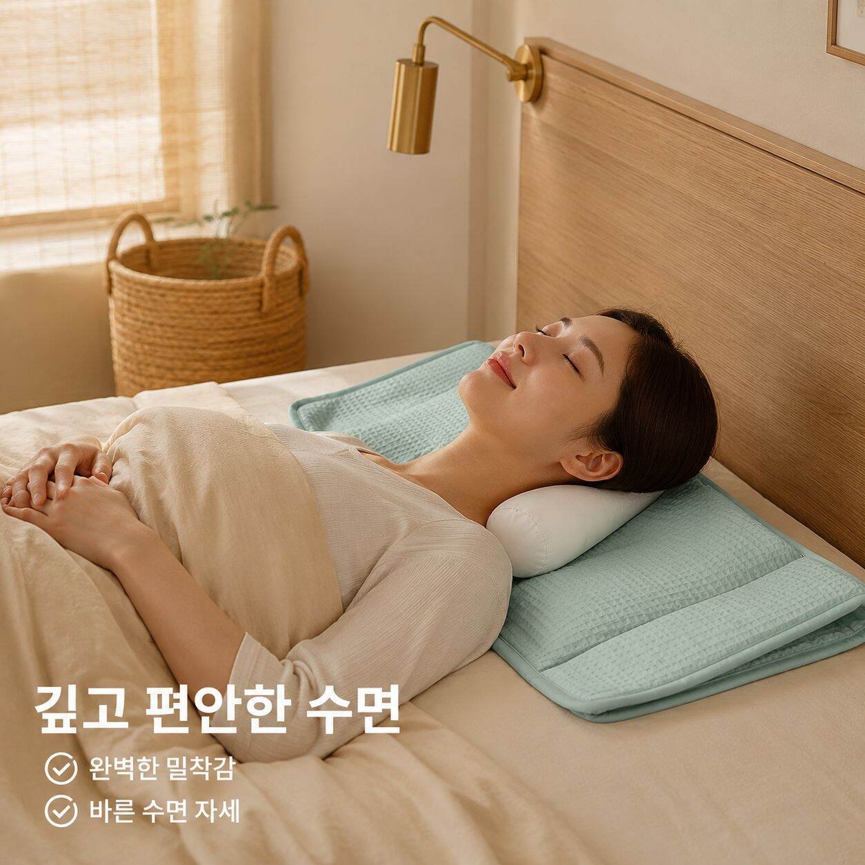경추 전용 순면 원통형 경추 베개 쿠션 숙면 도움