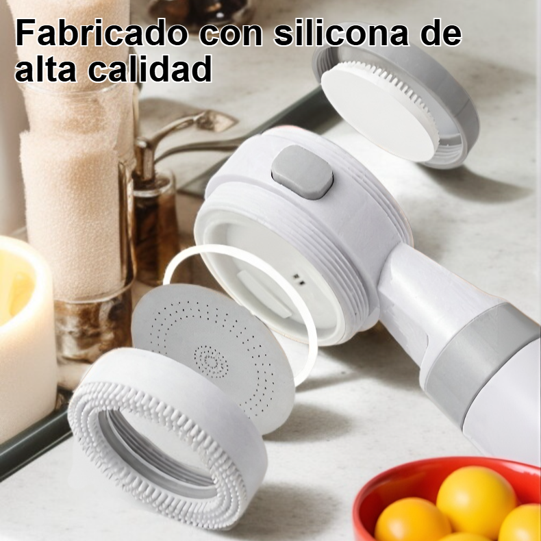 Cabezal de ducha de masaje portátil de silicona