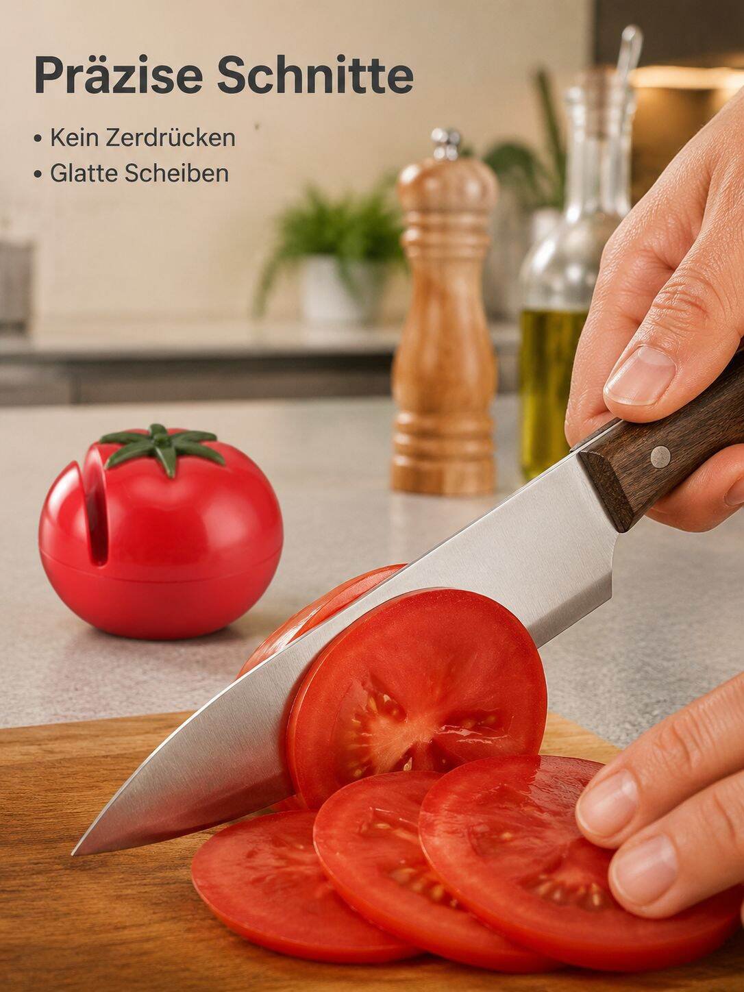 Tragbarer manueller Tomaten-Messerschärfer für die Küche, schneller Schleifstein
