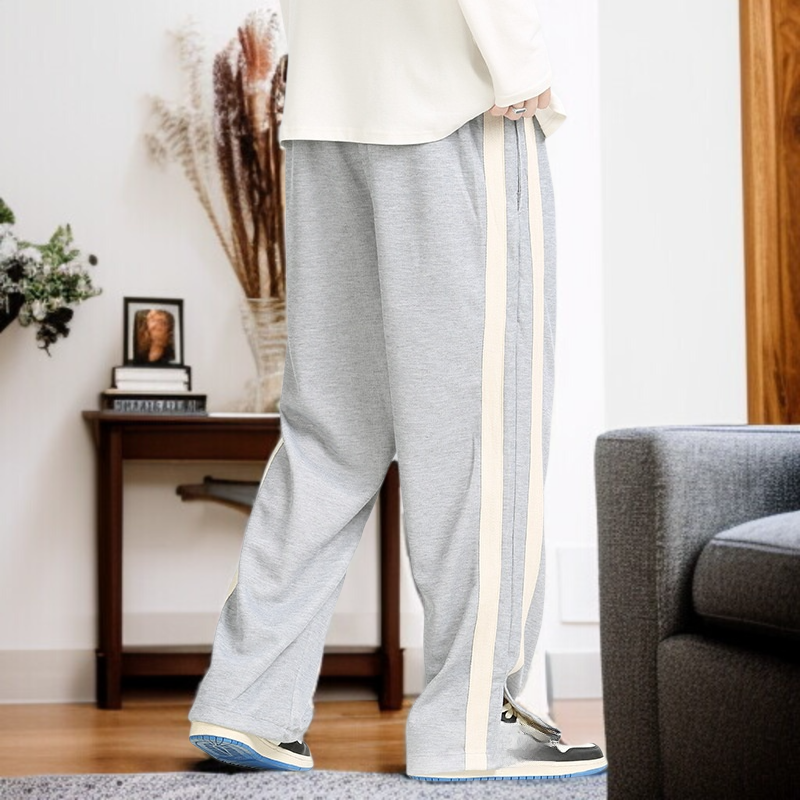 男性春秋カジュアルパンツゆるい長ズボンストレートカップル秋カジュアルパンツ