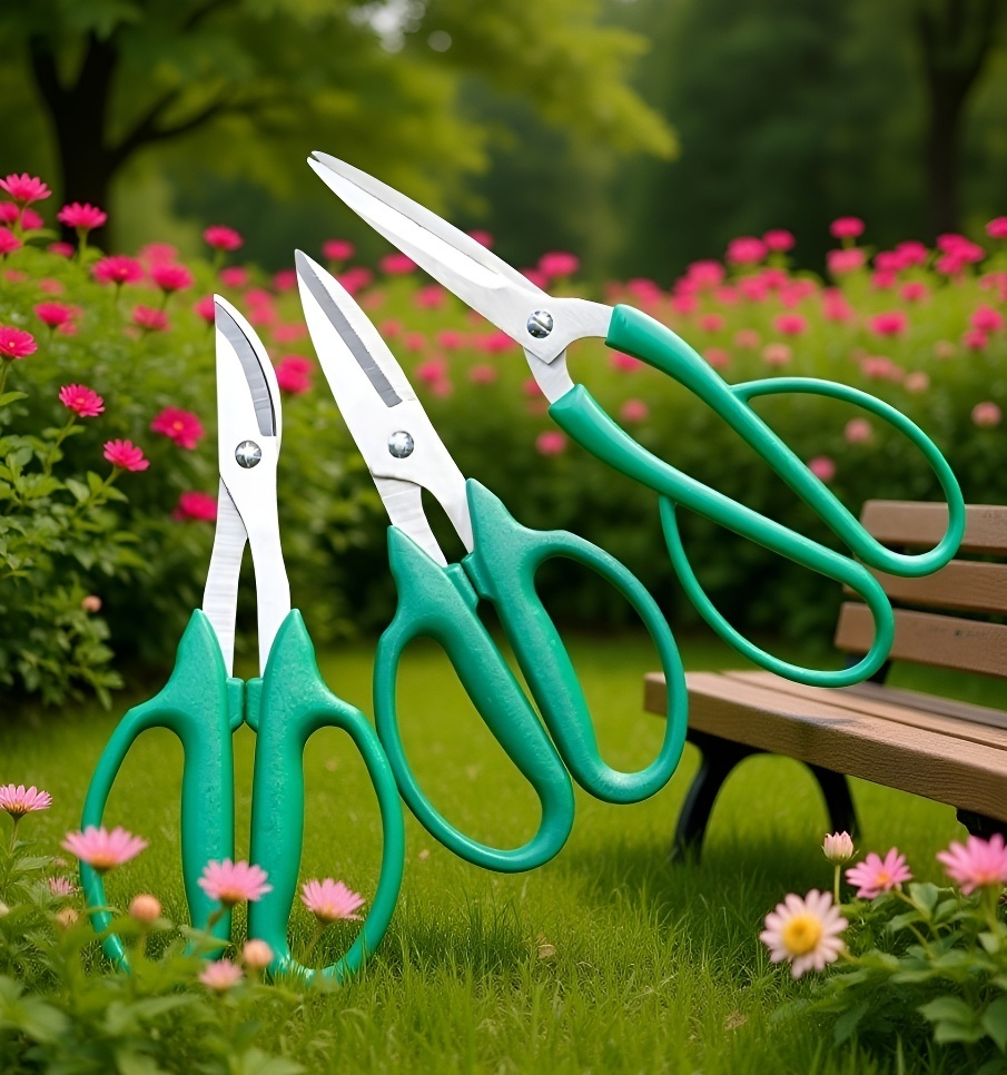 持ちやすいハンドル付き盆栽鋏