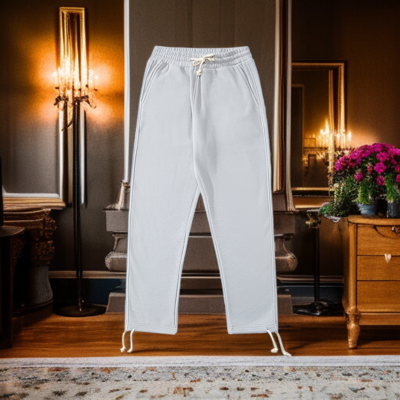 ベーシック無地裏起毛スポーツカジュアルパンツ 男女兼用