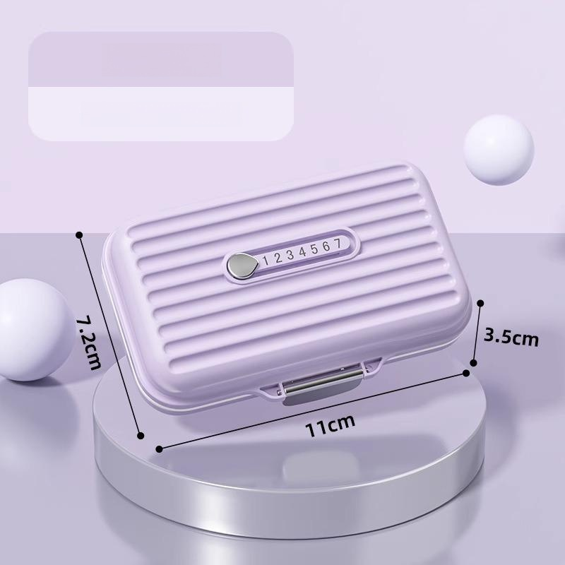 Weekly 7-Day Pill Dispenser, Portable Three-Meals Sealed Travel Pill Box