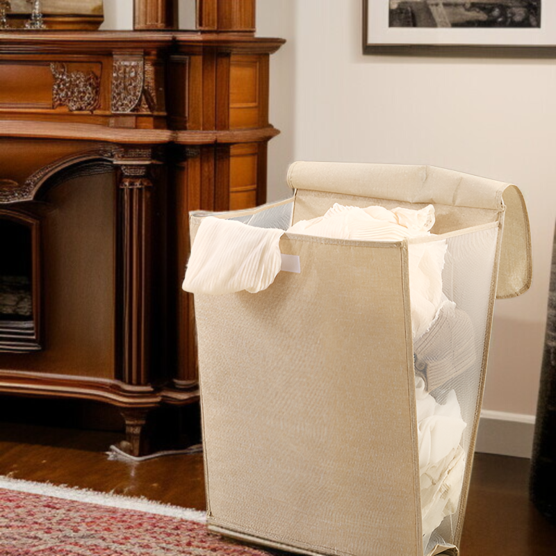 Haushaltskorb für schmutzige Kleidung mit großem Fassungsvermögen, Aufbewahrungskorb für Kleidung, S