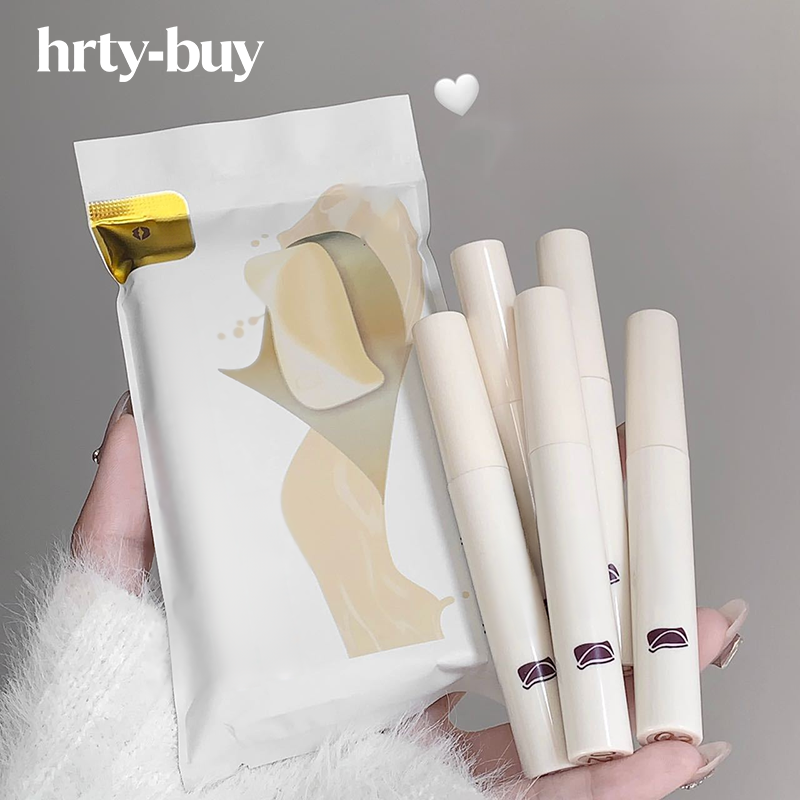  ลิปกลอสแก้ว 5 เฉดสี ชุดเคลือบริมฝีปาก สีขาวช็อกโกแลตเรืองแสง