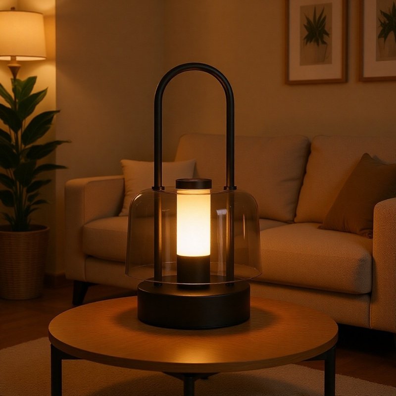 家庭用、屋外キャンプ用、3色無段階調光、USB充電式、ちらつきなし、目を保護する間接照明の北欧スタイルのポータブルタッチナイトライト。