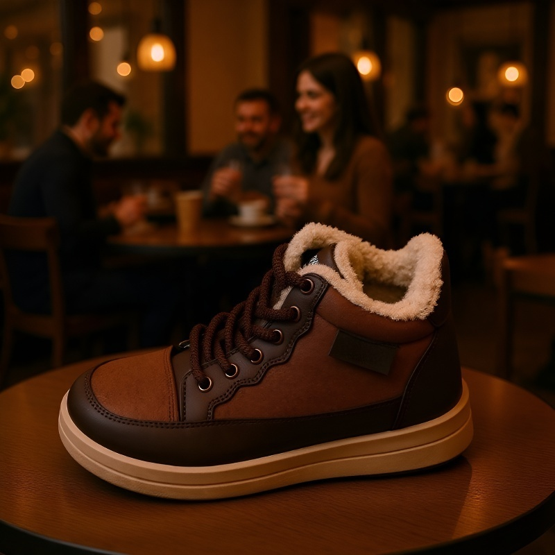 푹신한 두꺼운 가죽 스노우부츠