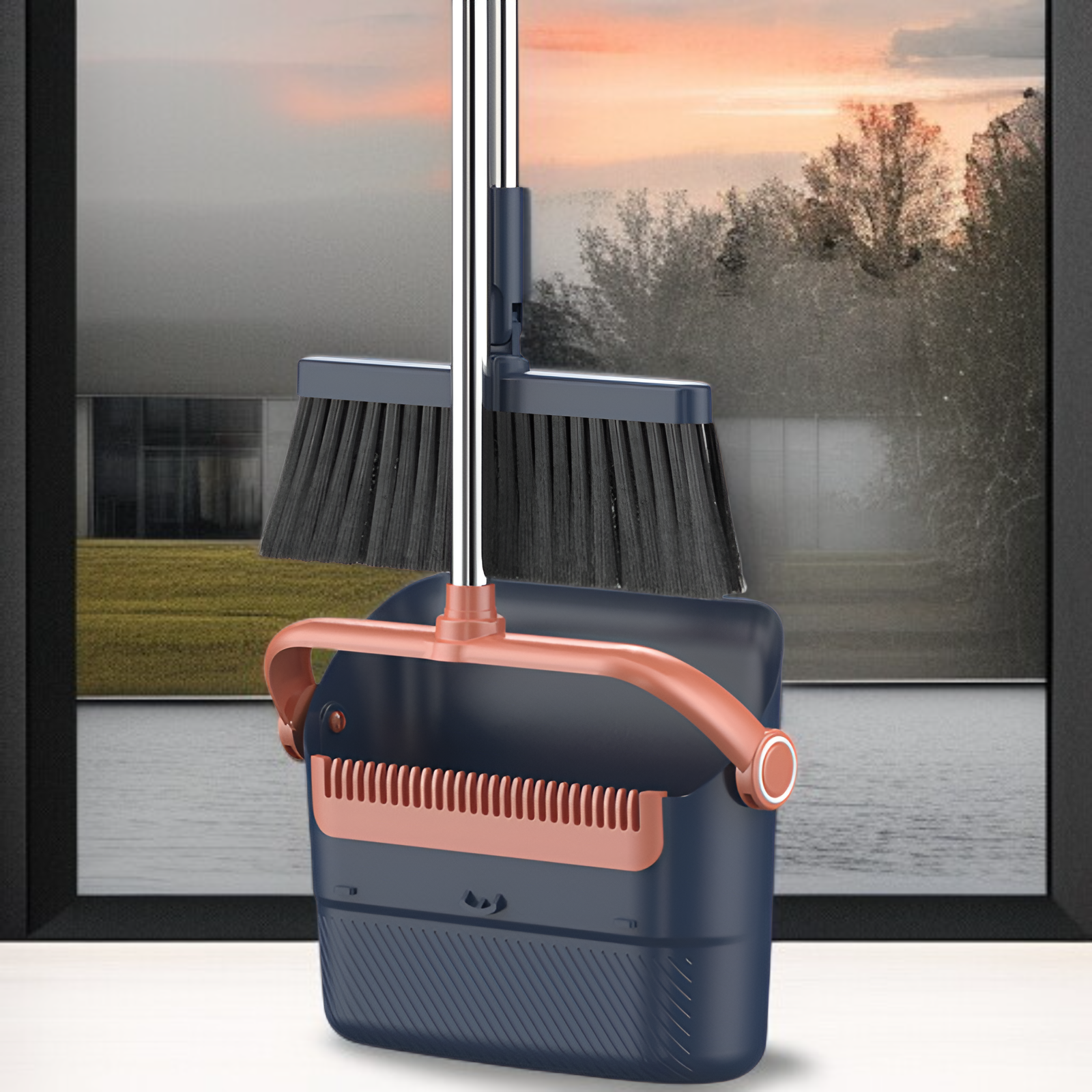 折りたたみ式家庭用ほうきとちりとりセットソフトほうき多機能キッチンとバスルームスクレーパーアーティファクト1個配送