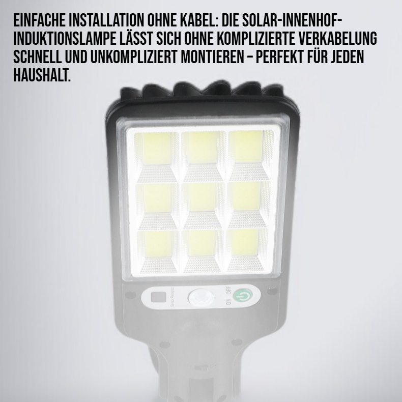 Solar-Innenhof-Induktionslampe mit Bewegungssensor