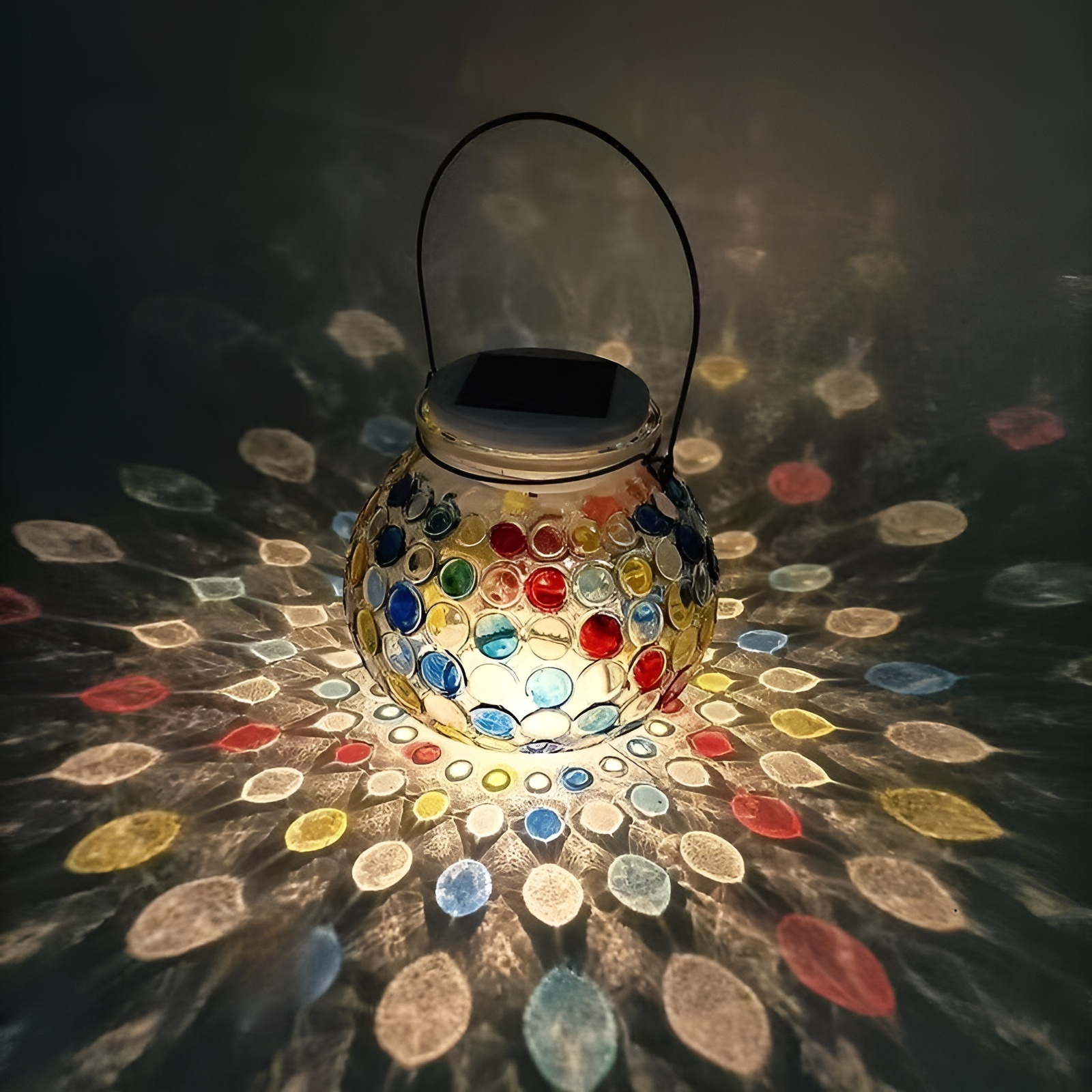 太陽能玻璃罐燈