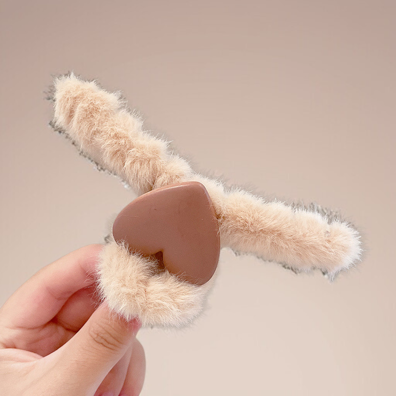 Elegant temperament frosted hair clip in matte finish