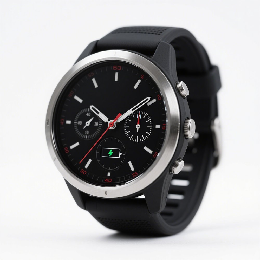 Luxusní titanové mechanické elektronické hodinky detail