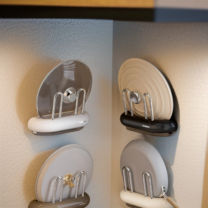 가정용 다용도 다층선반 주방선반 수납선반 냄비뚜껑선반 펀치프리 벽걸이 도마도마 강하중