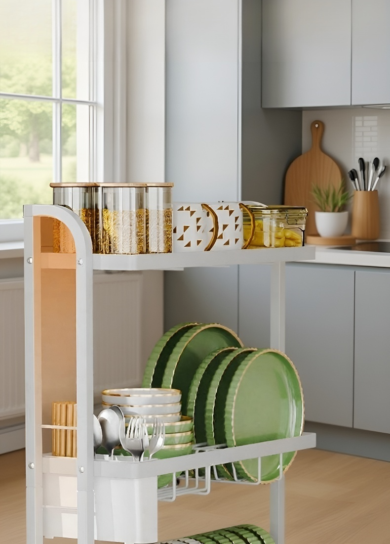 Nowoczesny organizer na naczynia do kuchni