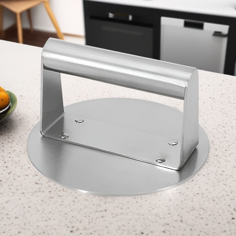 Multifunctional Stainless Steel Meat Press for Steak, Burger, Rice Ball
