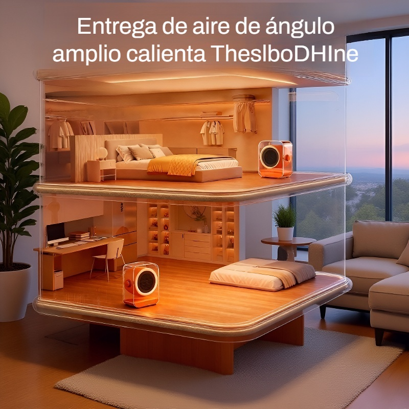 Calefactor de aire caliente de bajo consumo para el hogar 