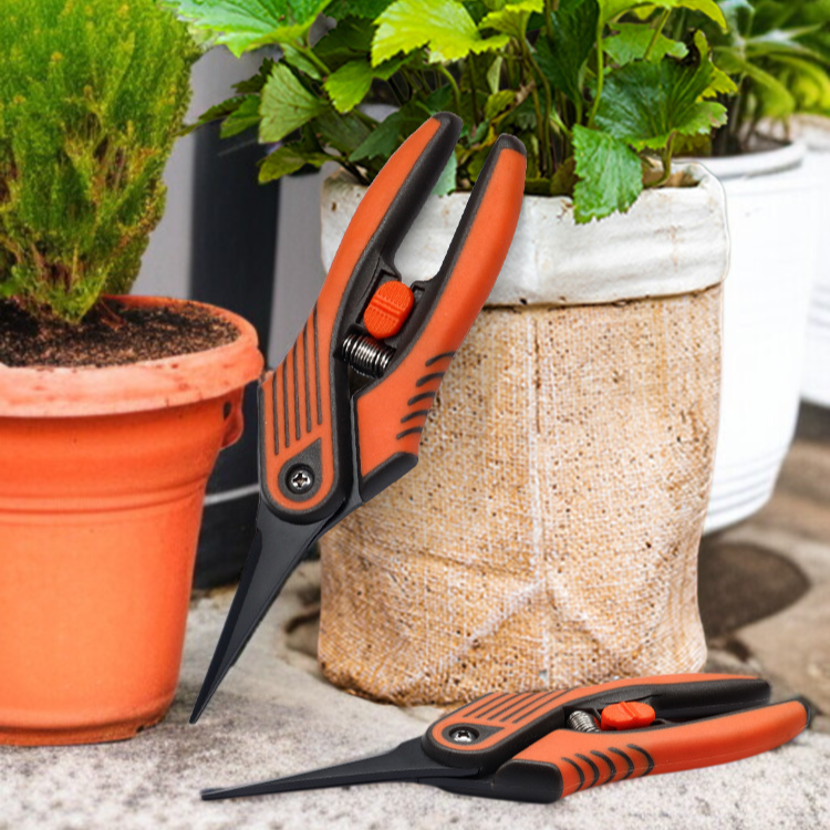 園芸用はさみ 園芸鋏 シャープで耐久性がある セーフティキャッチ やぶ 滑り止めハンドル
