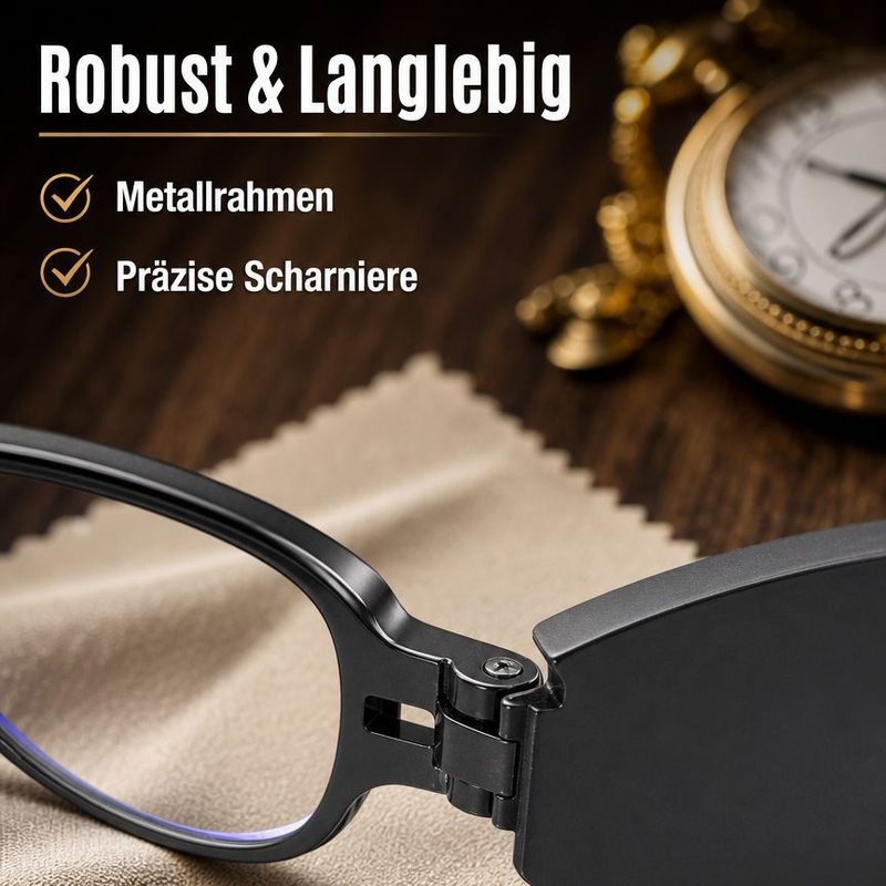 Tragbare faltbare Lesebrille für ältere Menschen
